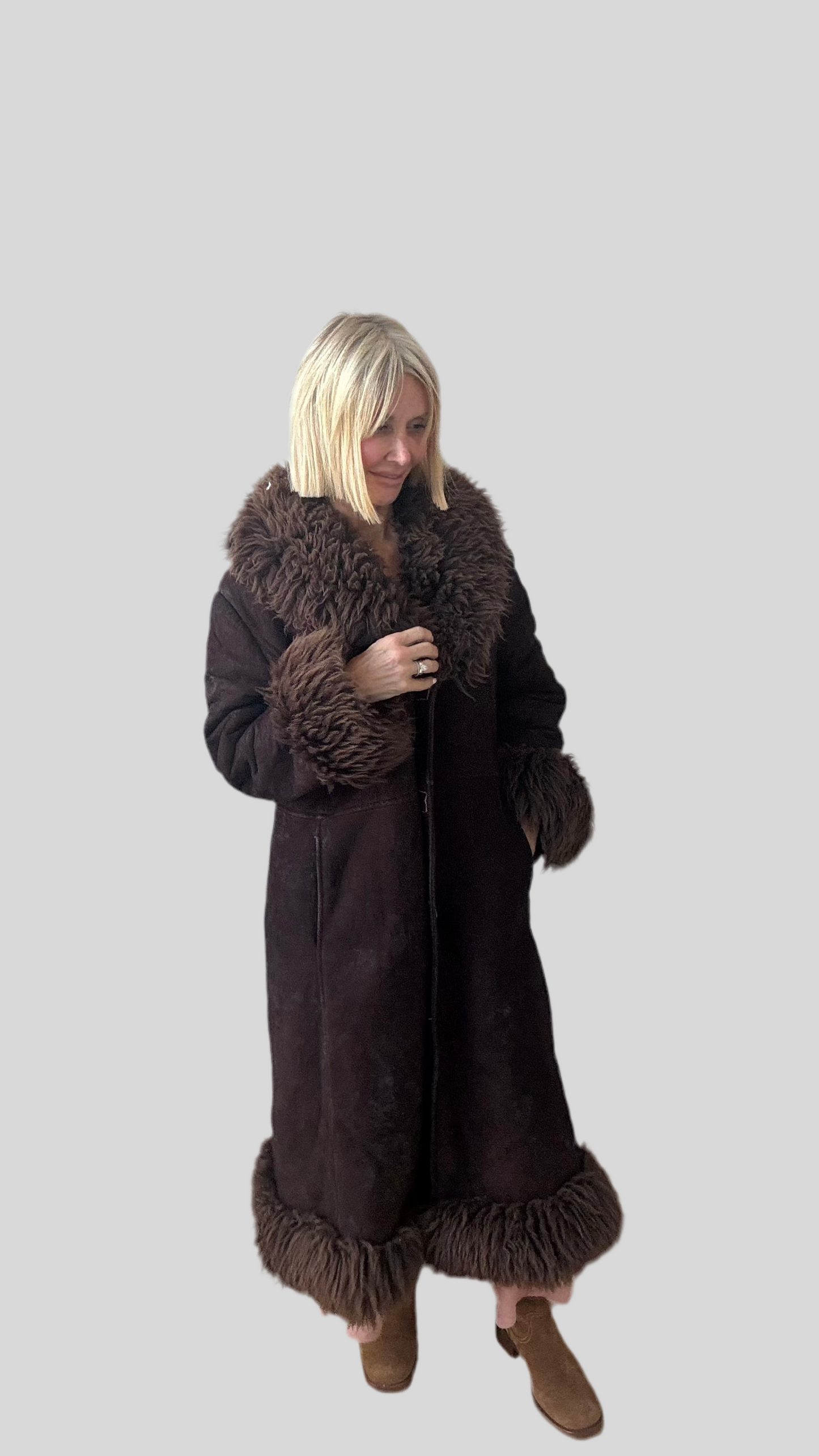 Penny Lane Sheepskin Full Length Coat