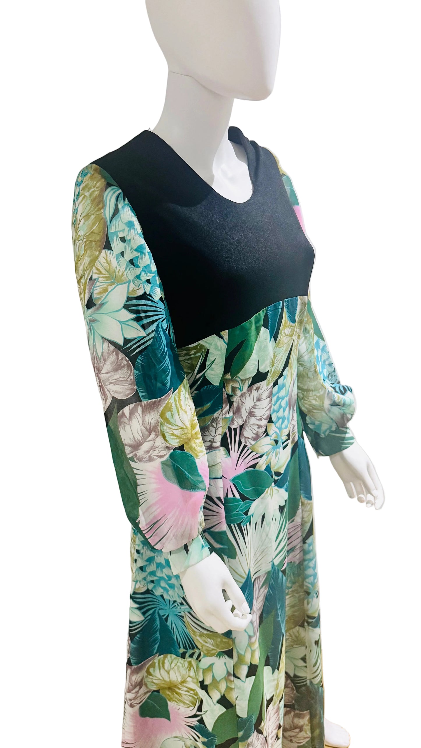 1970's "Diolen Loft" Floral Maxi