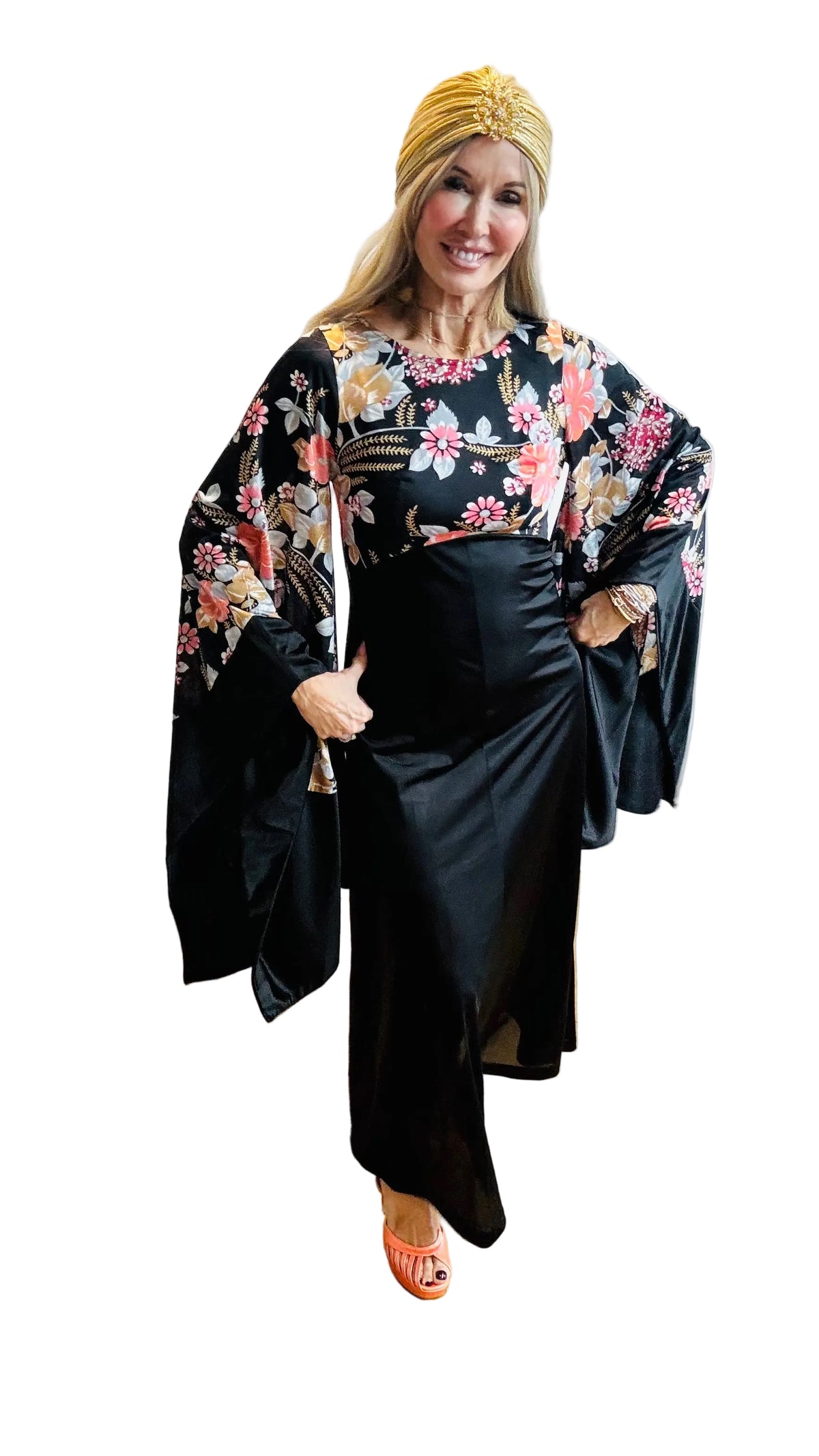 Angel Wing 1970’s Maxi Dress