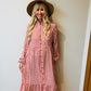 Pretty Maxi Dress Size 8 ( measured to fit up to a 14)