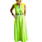 1960’s Lime & Chocolate Maxi Dress