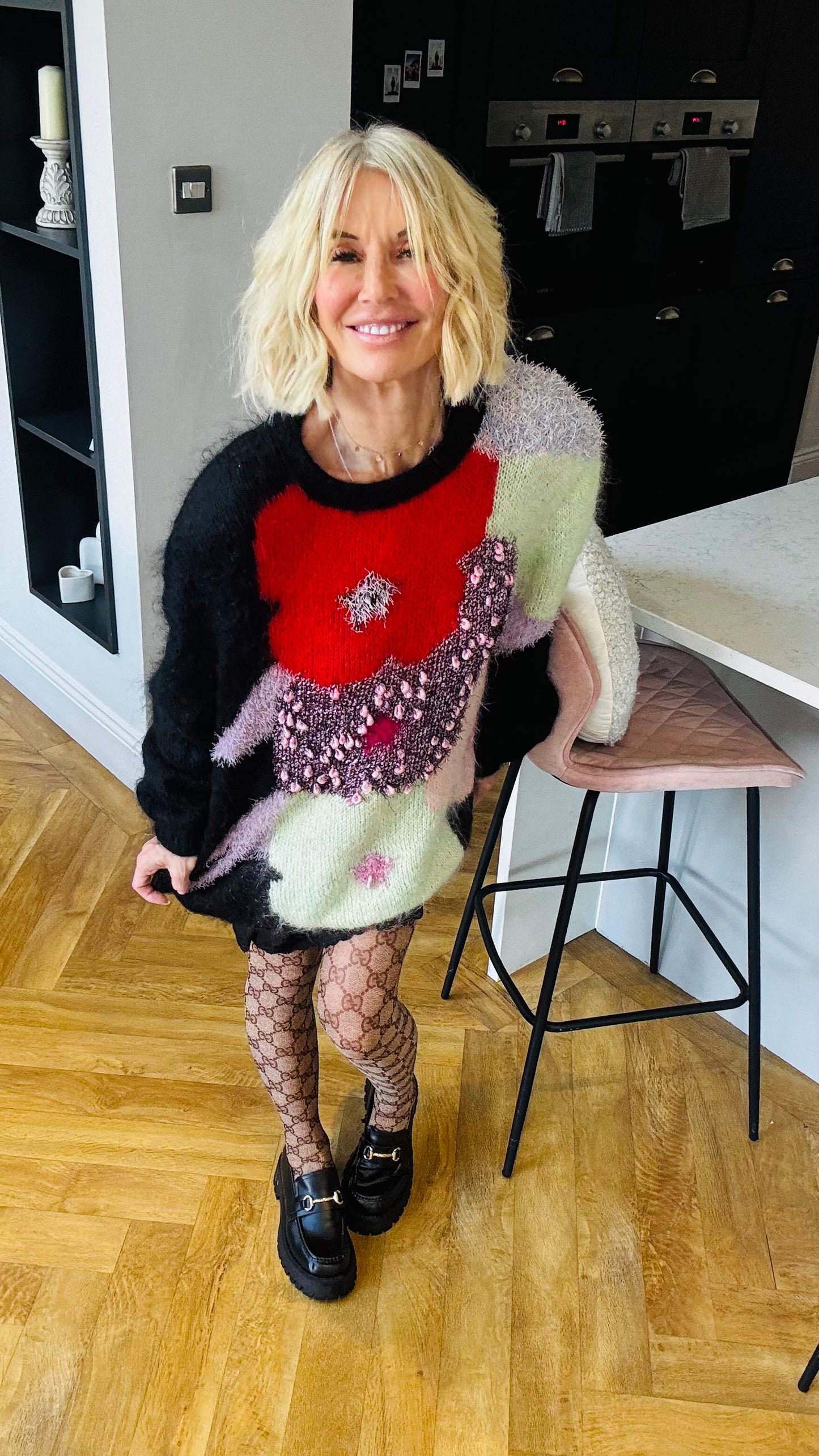 1980’s Fluffy Poppy Jumper