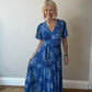 1970’s Floral Blues Maxi