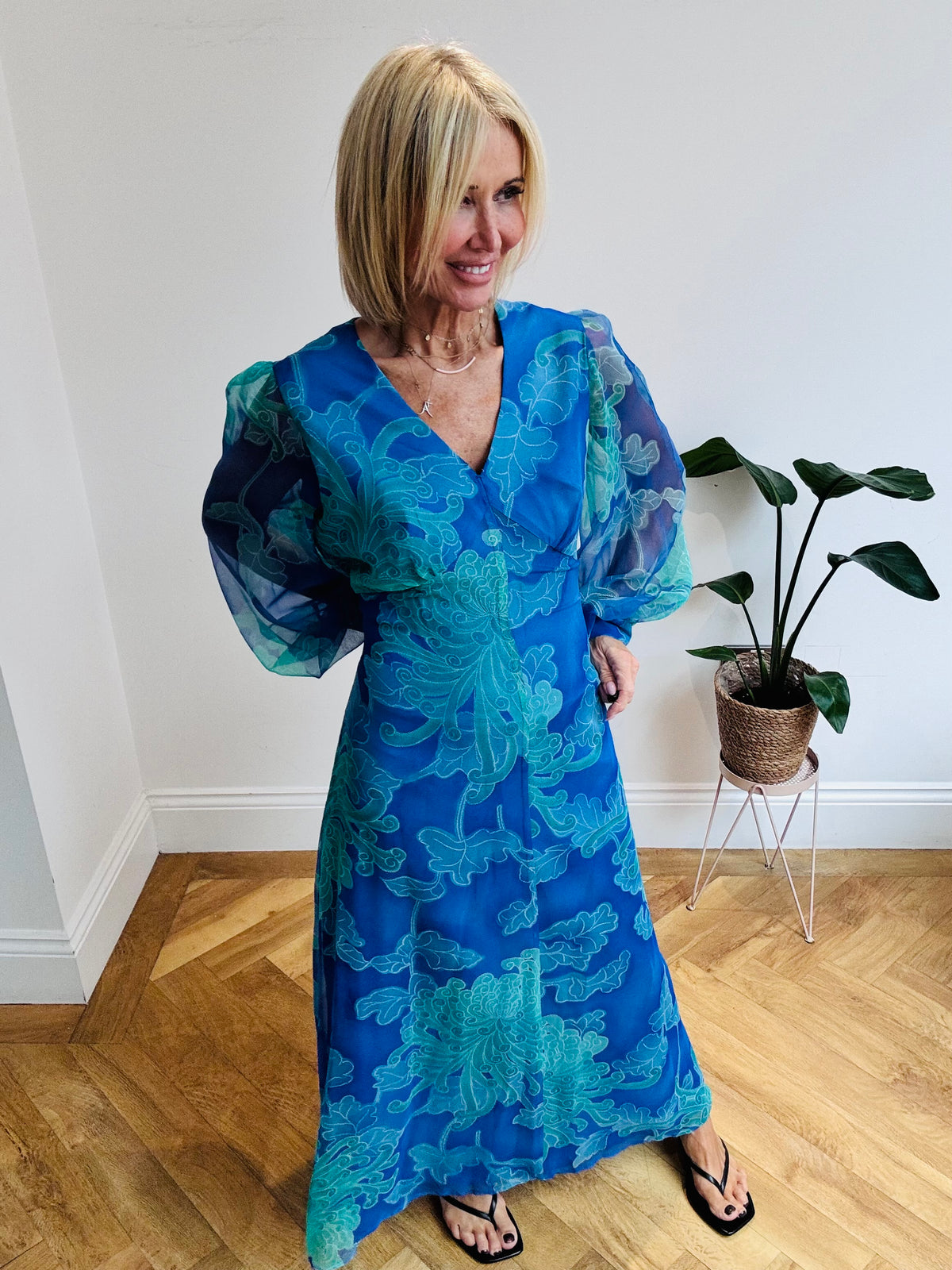 Stunning “Blues” Maxi Dress