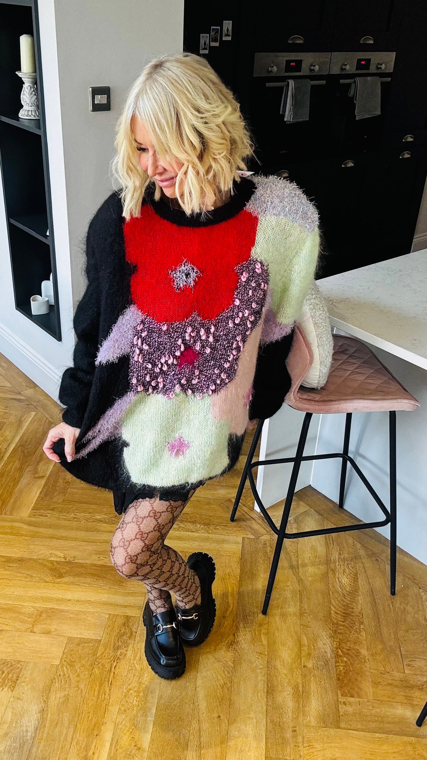 1980’s Fluffy Poppy Jumper