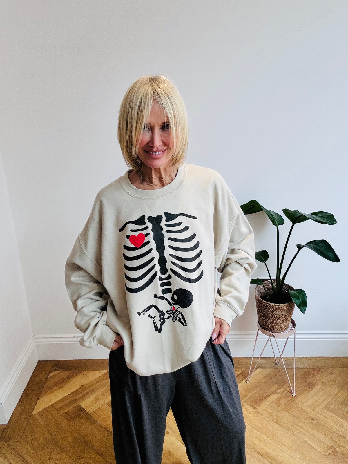 80’s Fun Skeleton Sweatshirt