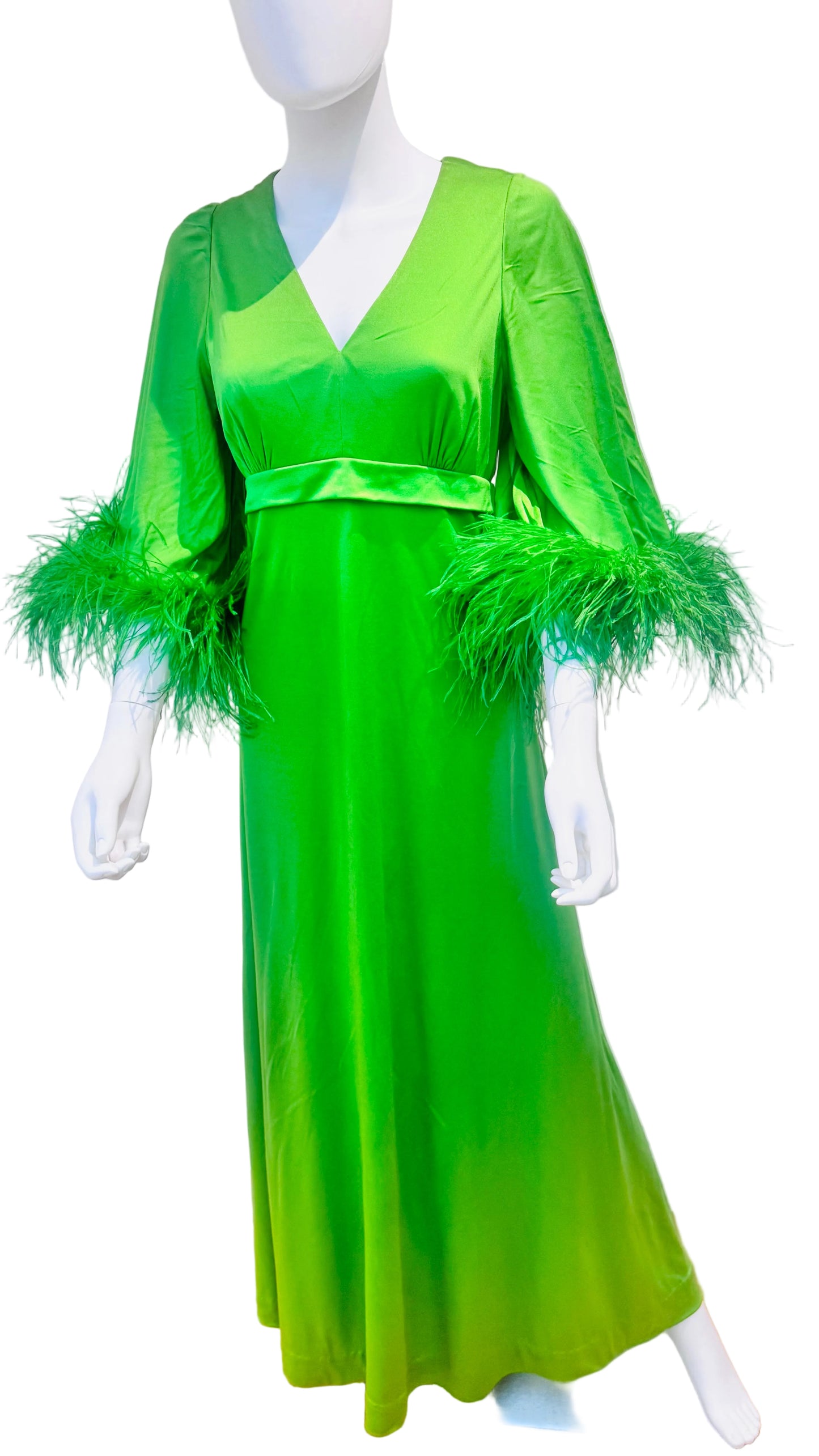 Epic 1960’s Ostrich Feather Maxi