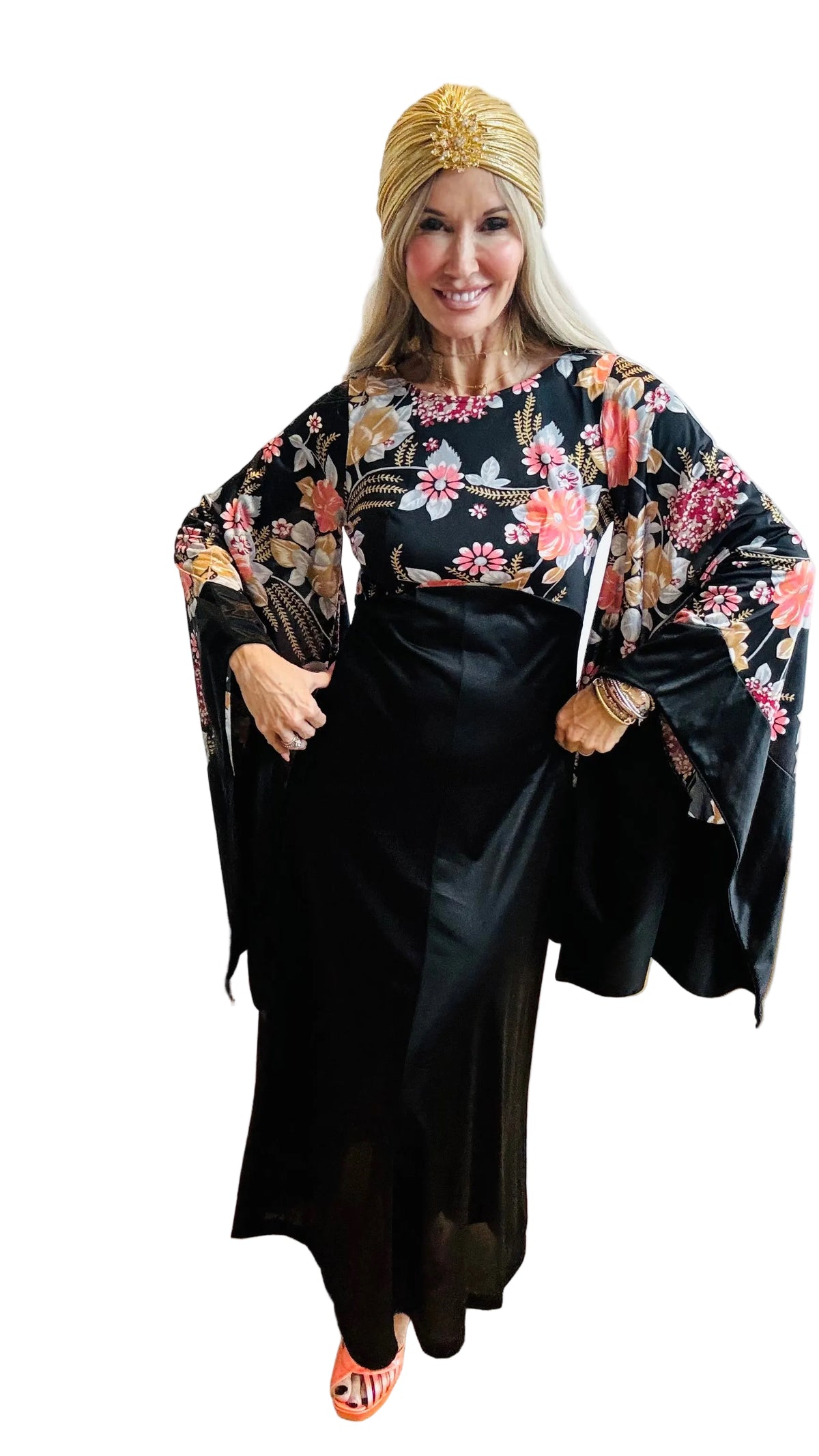Angel Wing 1970’s Maxi Dress