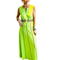 1960’s Lime & Chocolate Maxi Dress