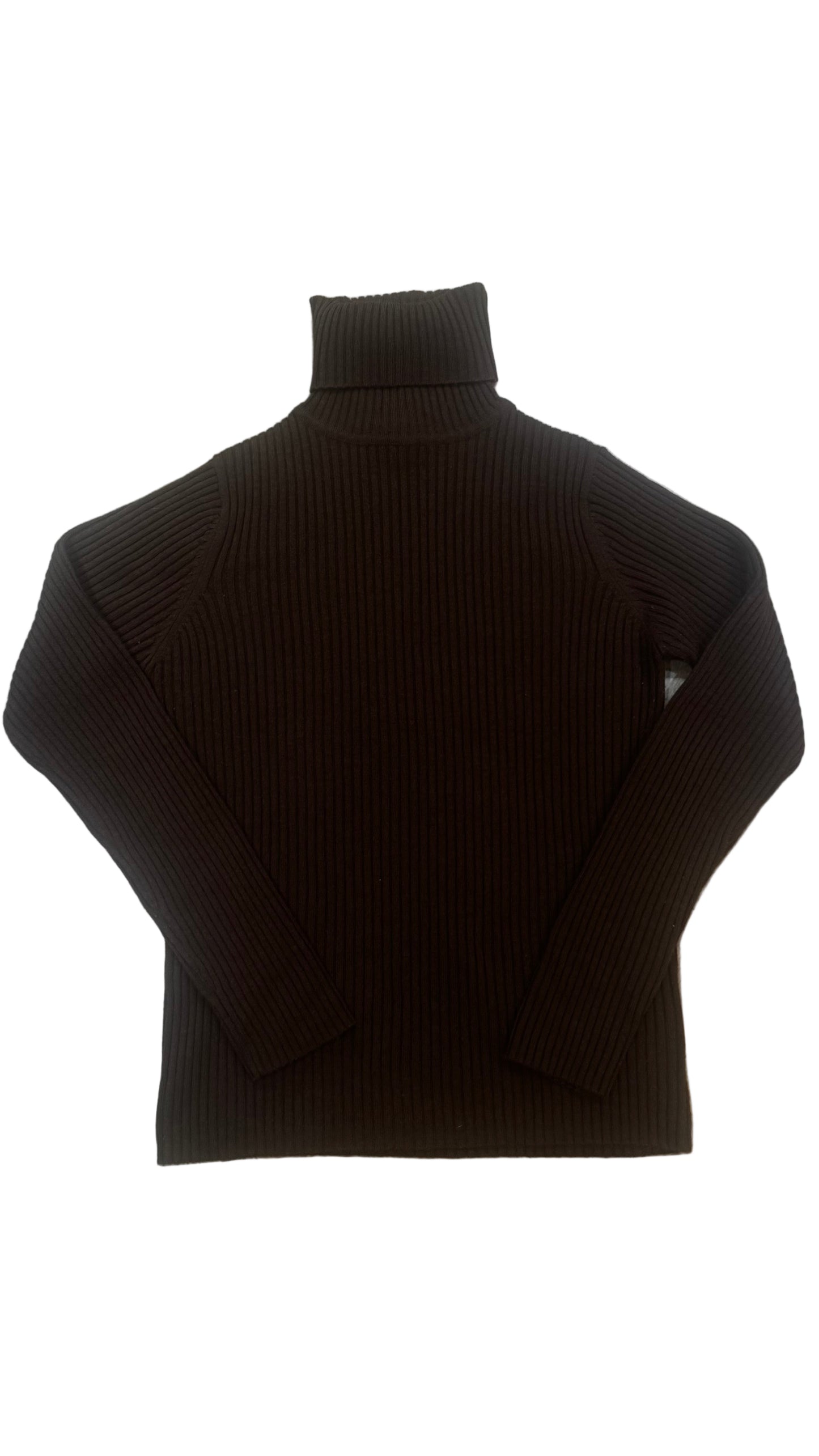 Ribbed Polo Neck Jumper