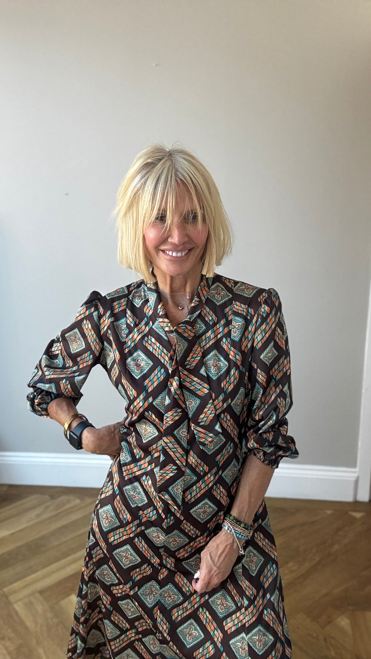 70’s Pussy Bow Day Dress