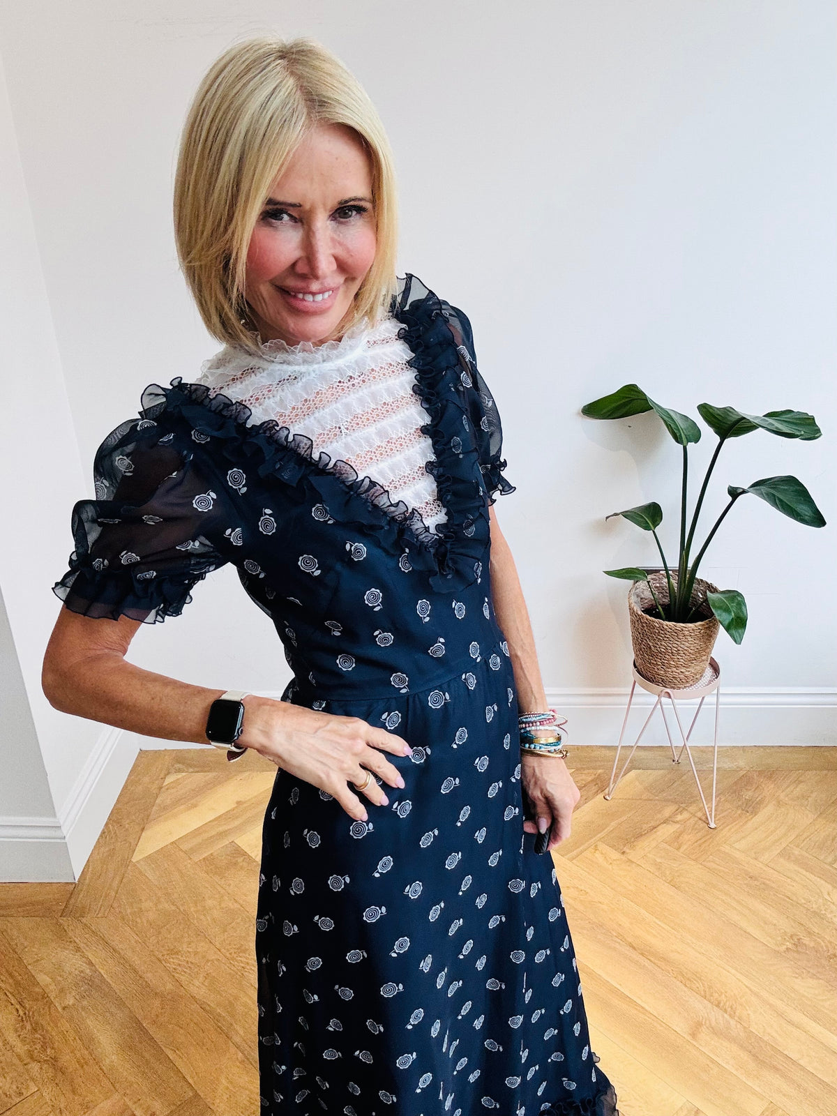 High Necked Maxi Dress