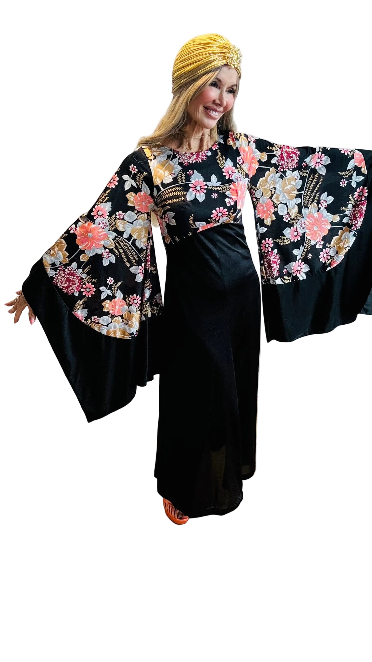 Angel Wing 1970’s Maxi Dress