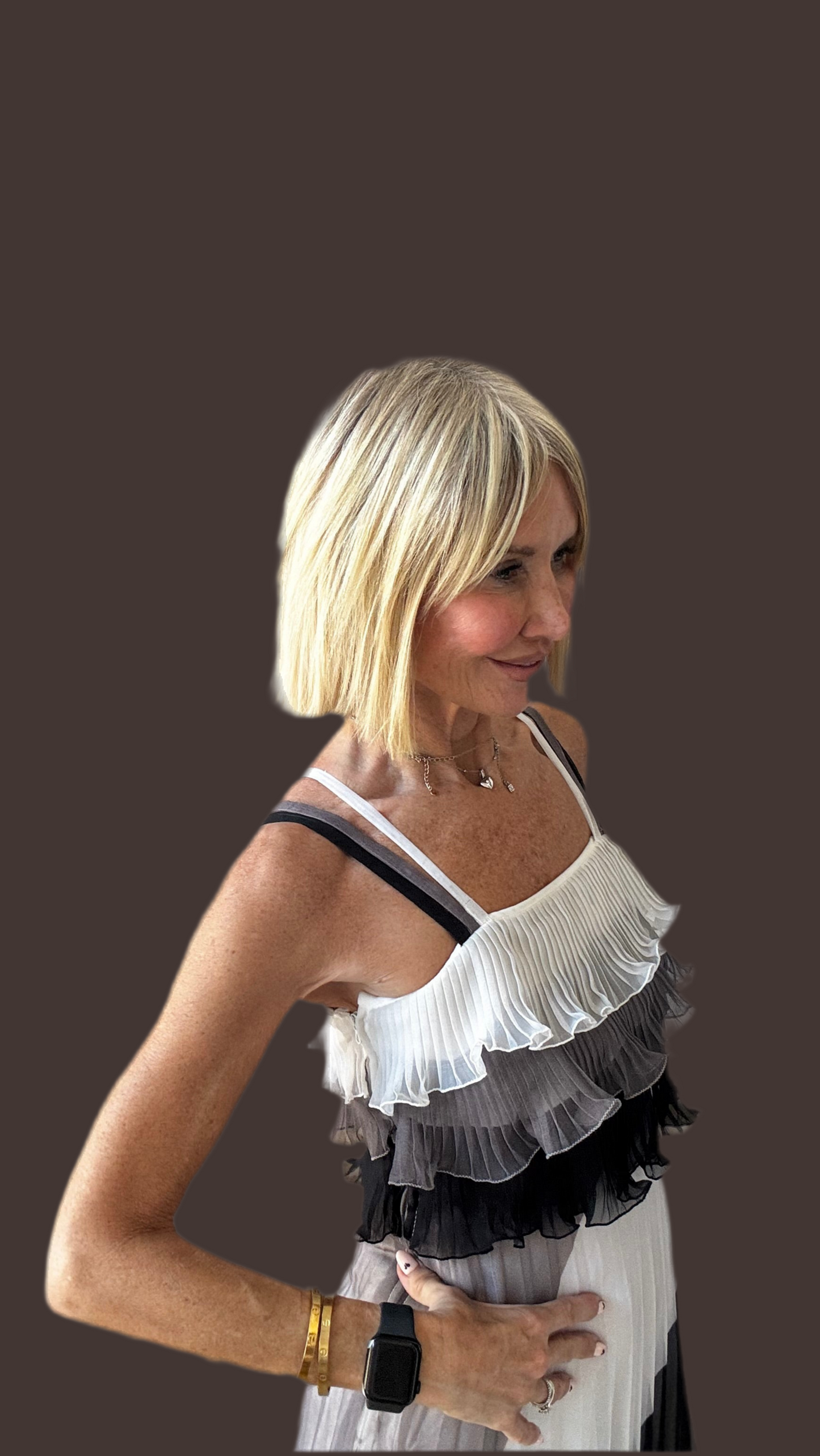 1970’s Stunning Pleated Maxi Dress