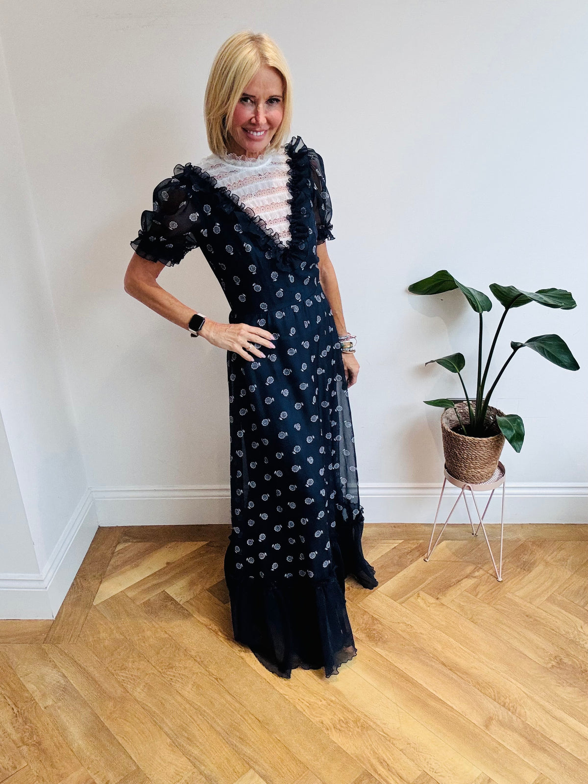 High Necked Maxi Dress