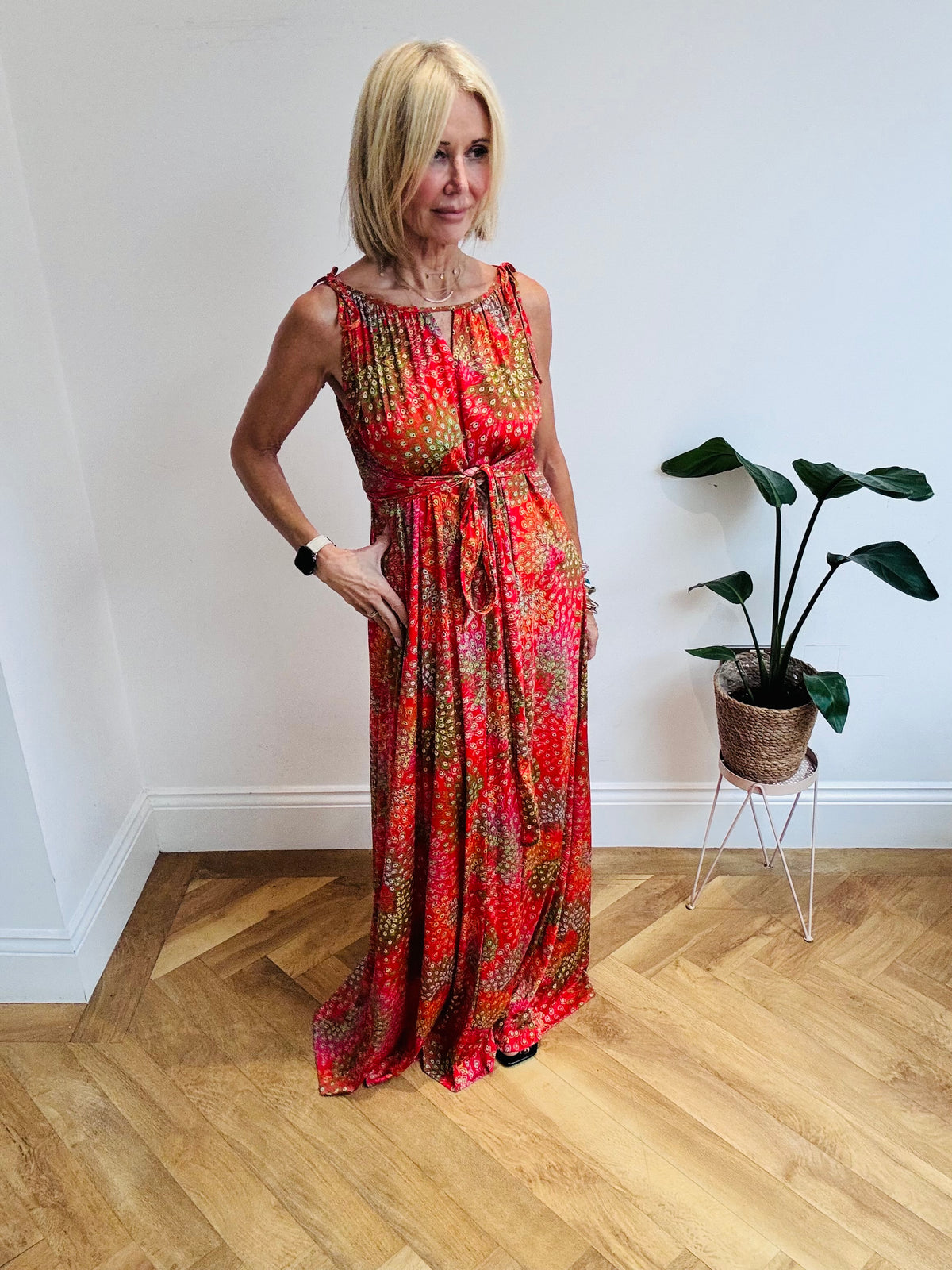 Stunning Peacock Pattern Maxi