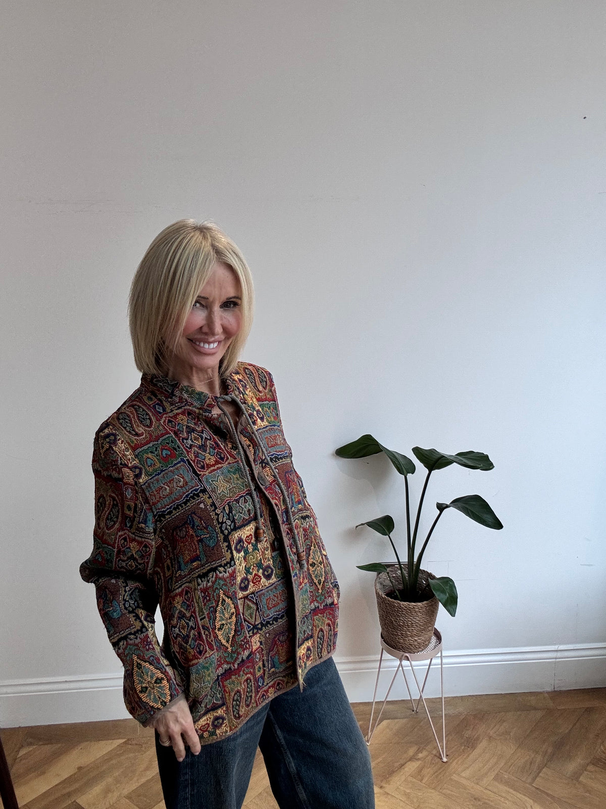 Vintage Indian Print Jacket