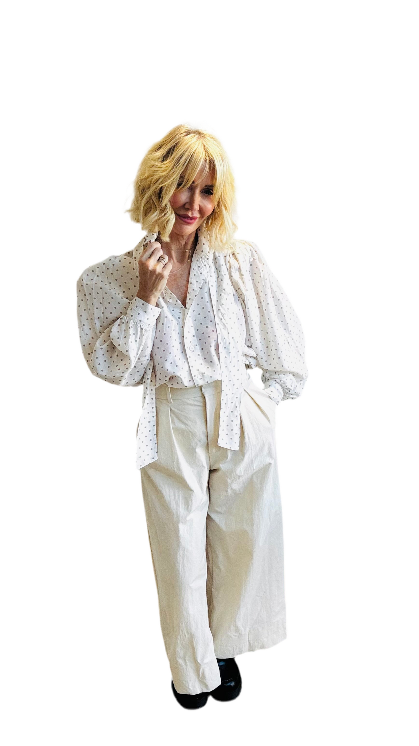 Stunning 80’s Silk Pussy Bow Blouse