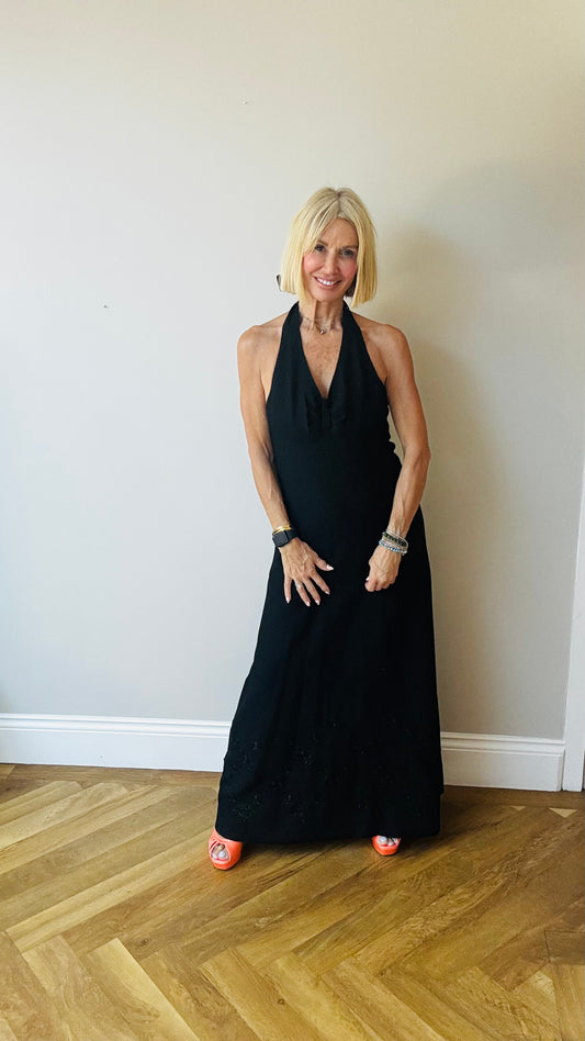 1970’s  Betty Barclay Halter Dress