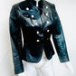 Vintage “Napoleon “ Style Leather Jacket