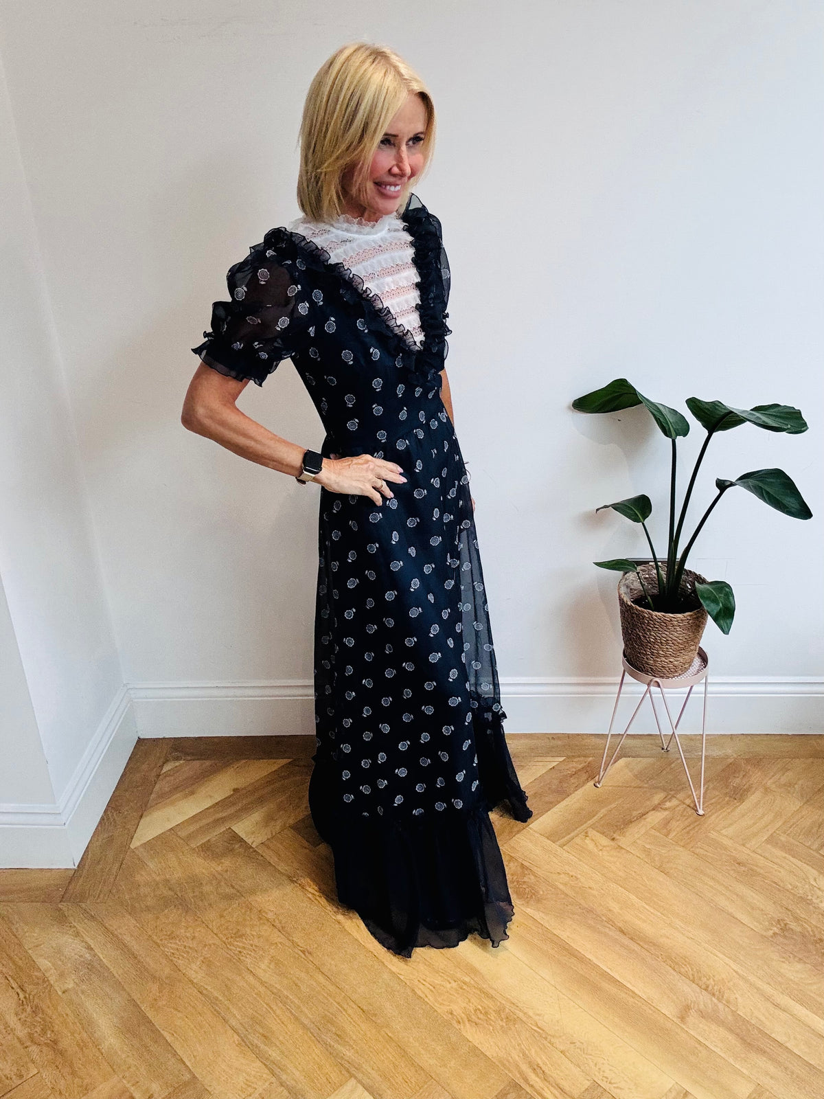 High Necked Maxi Dress