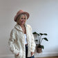 Stunning Vintage Aran Hooded Knit