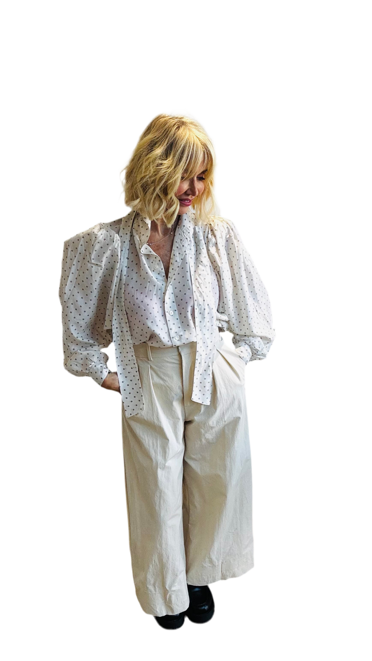 Stunning 80’s Silk Pussy Bow Blouse