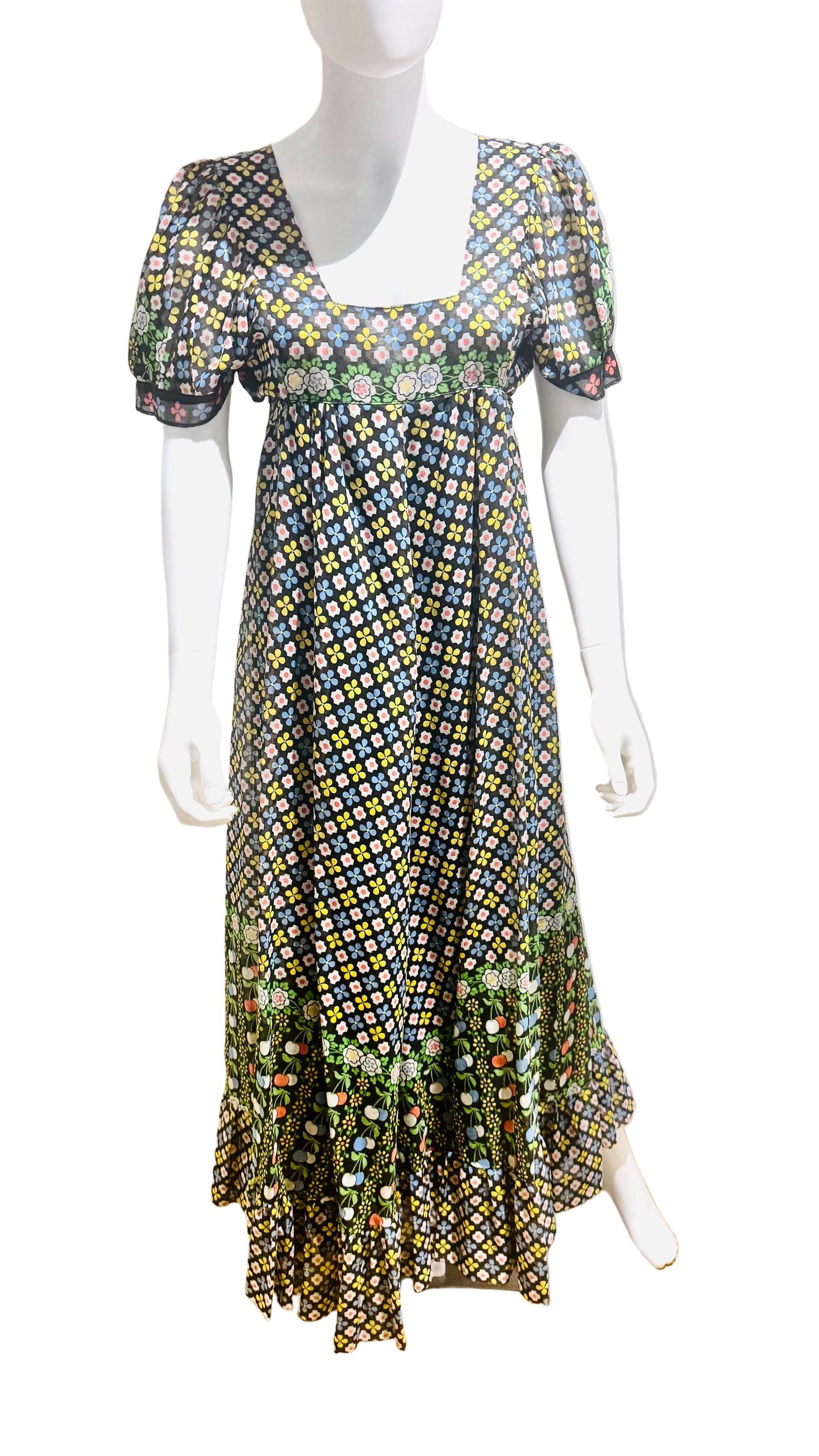 1970’s David Silverman Rare Maxi Dress