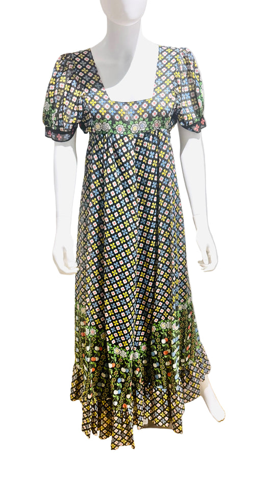 1970’s David Silverman Rare Maxi Dress
