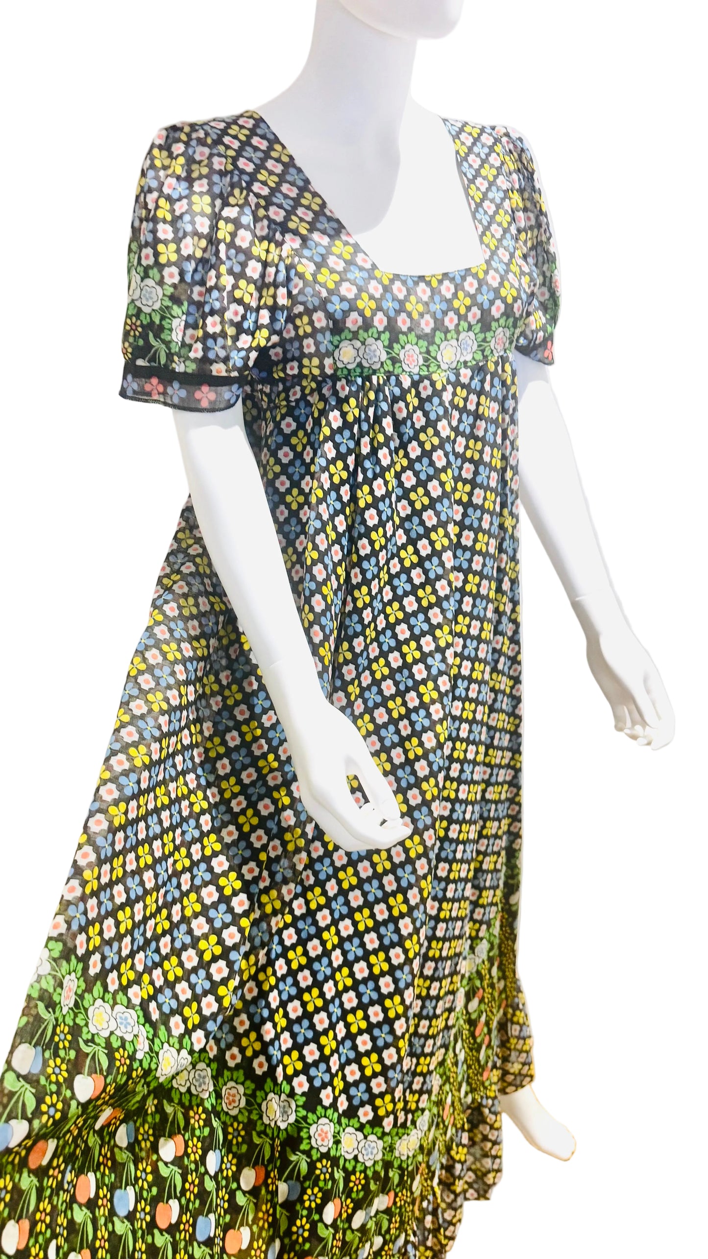 1970’s David Silverman Rare Maxi Dress