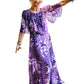 “Kleemeier Hof” Cape Sleeved Maxi Dress