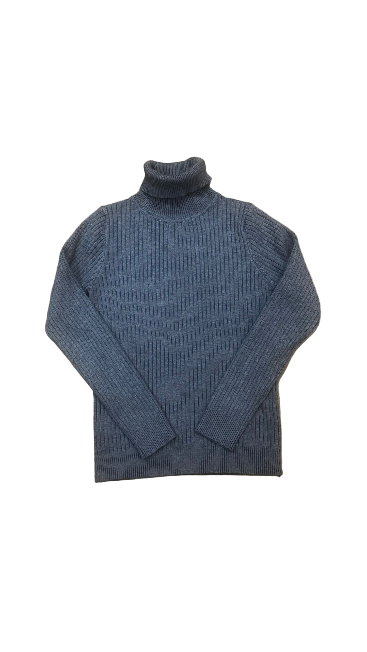 Ribbed Polo Neck Jumper