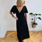 Deep V Maxi Dress