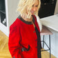 1980’s Suede Jacket with Leather Trim