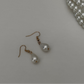 Pearl Choker & Drop Earring Set