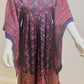 “Mudi” of Carnaby Street Epic Indian Block Print Angel Sleeve Dress