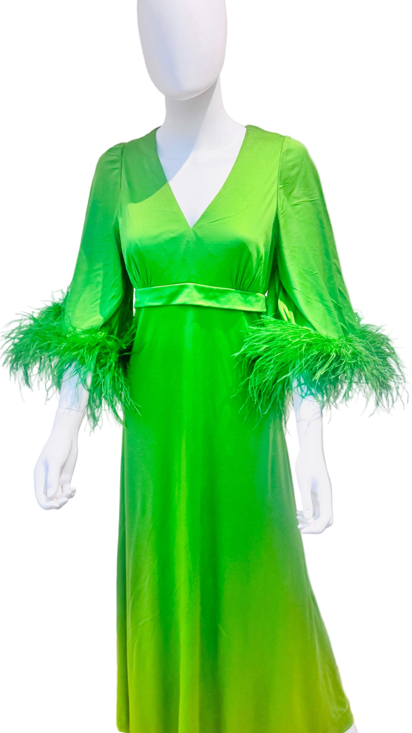 Epic 1960’s Ostrich Feather Maxi