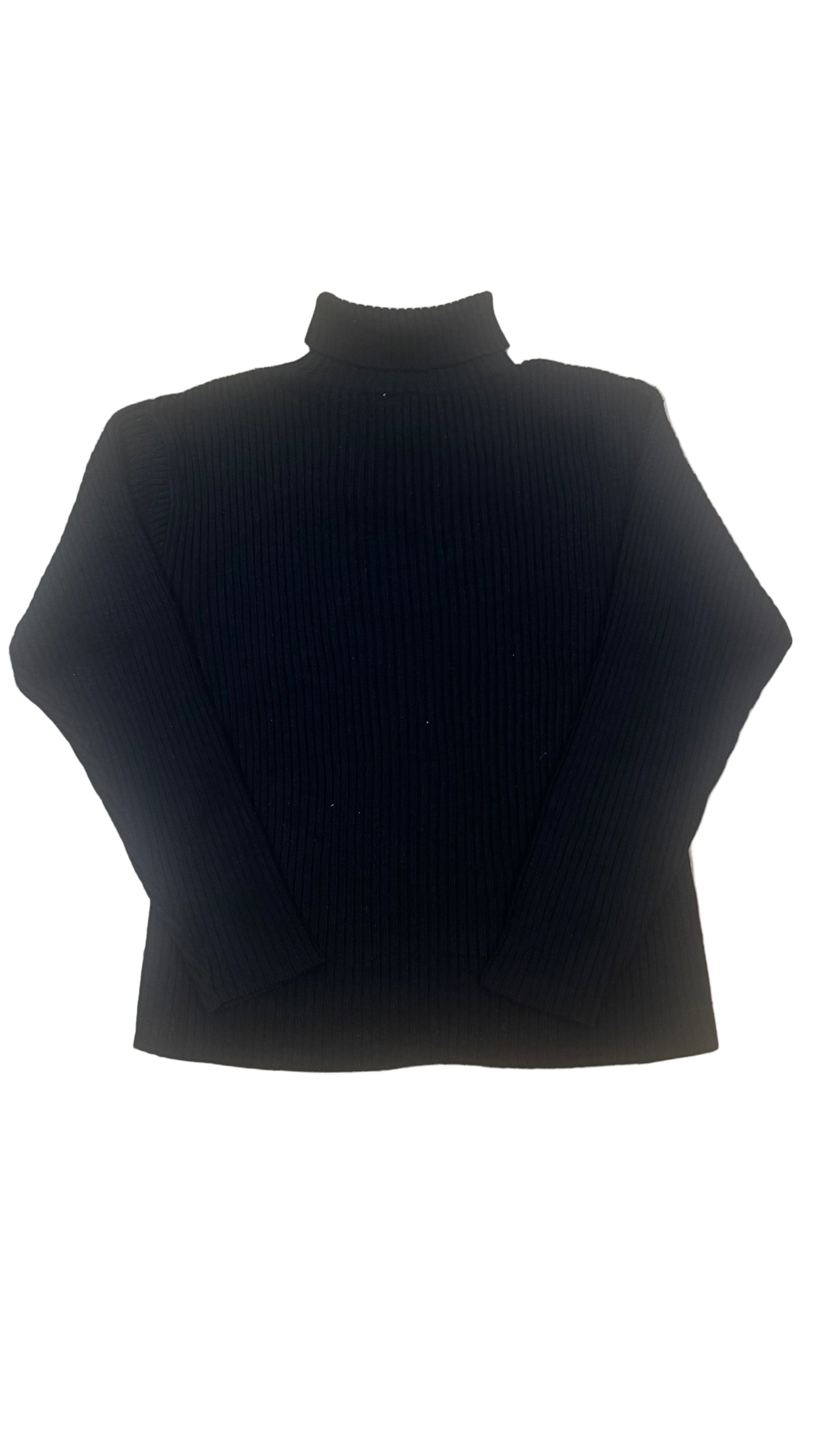 Ribbed Polo Neck Jumper
