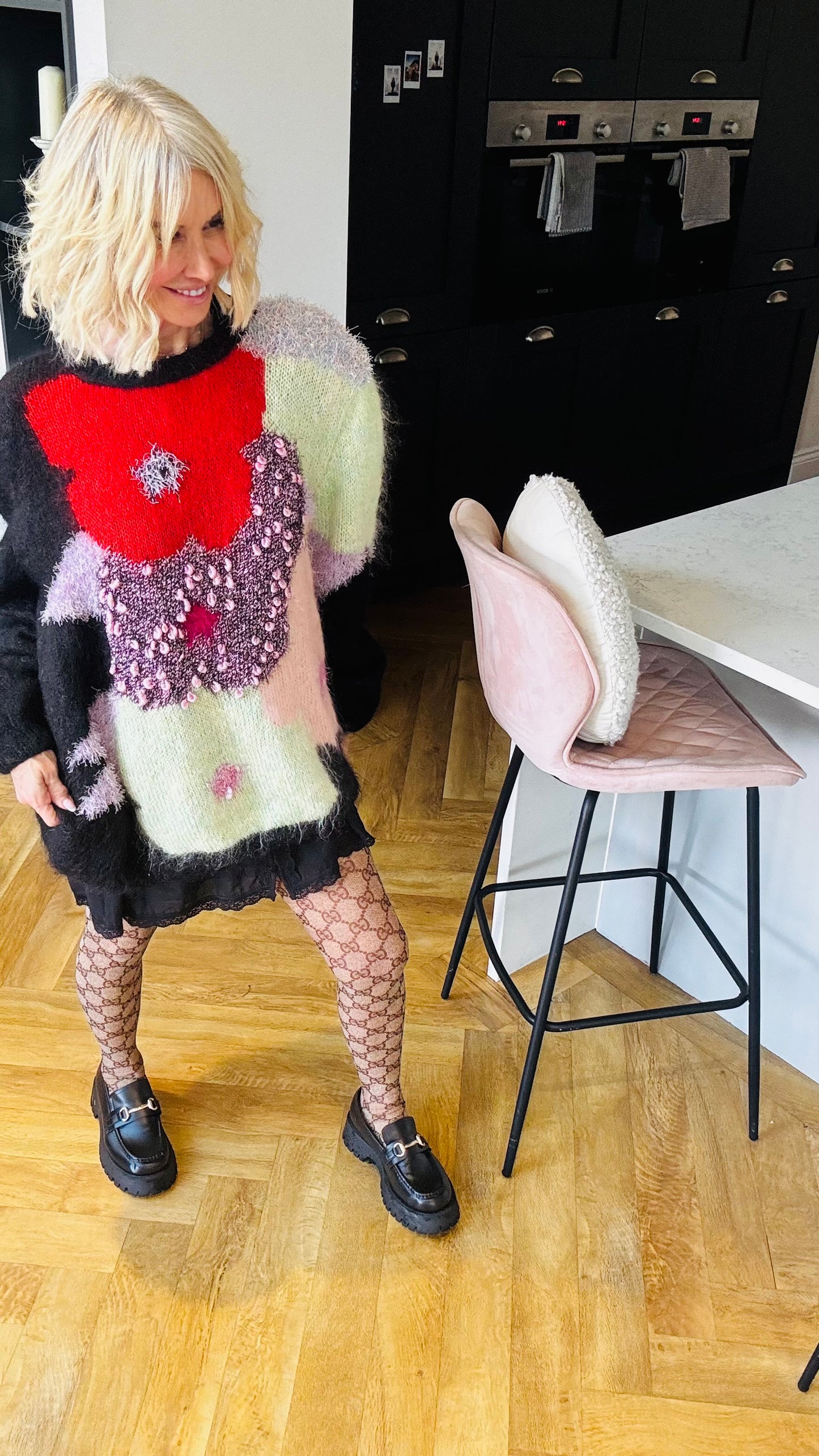 1980’s Fluffy Poppy Jumper