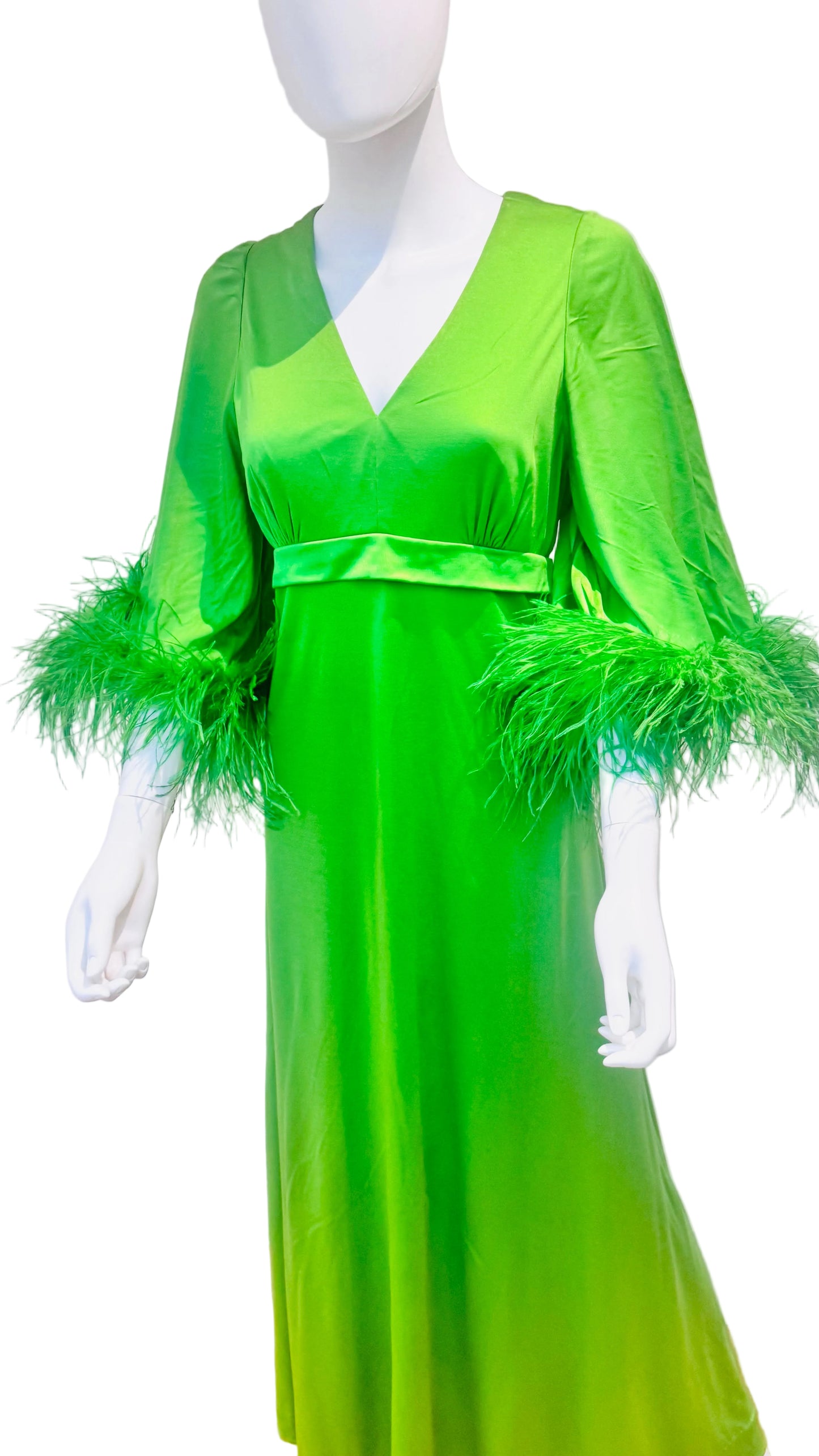 Epic 1960’s Ostrich Feather Maxi