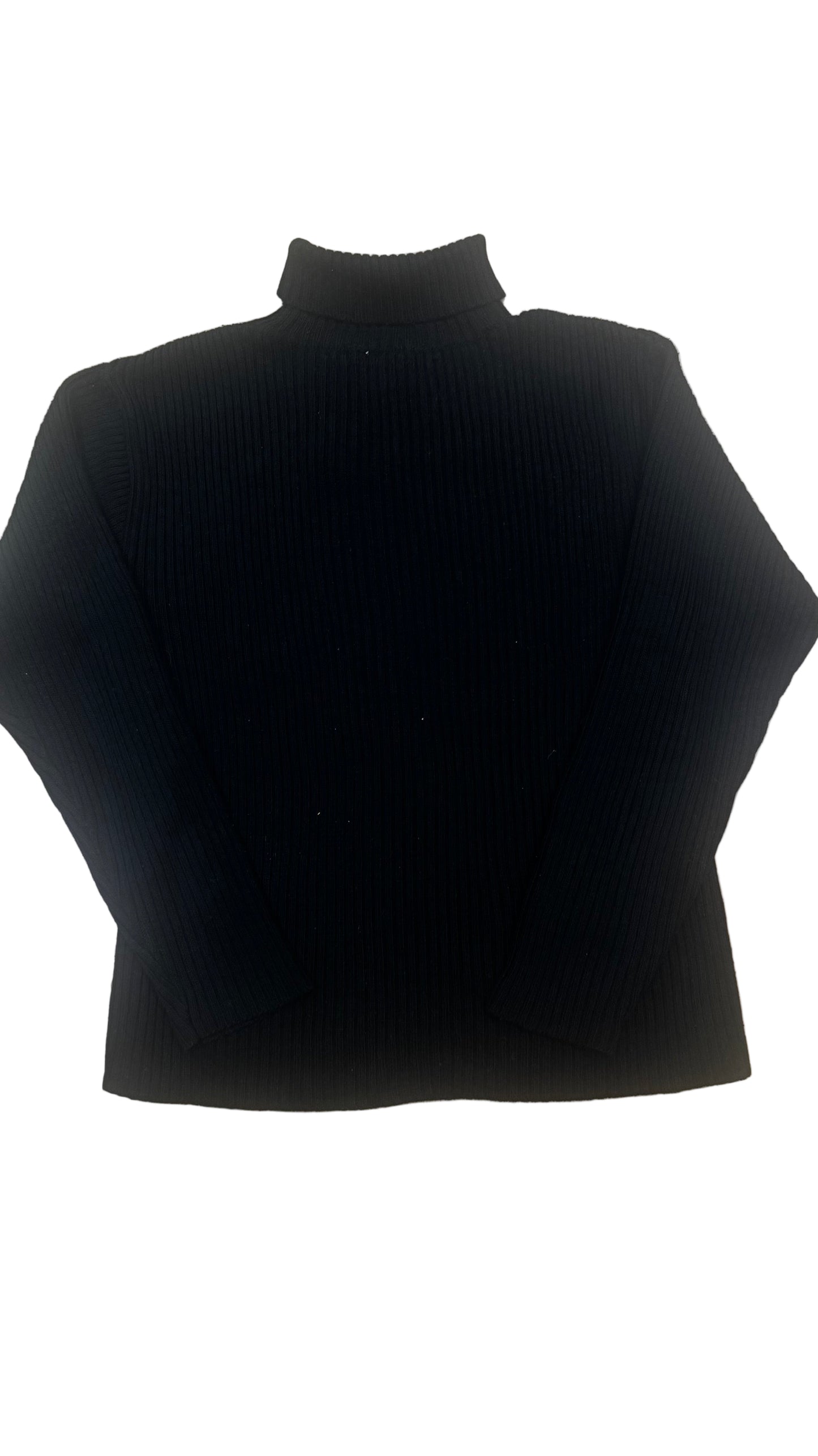 Ribbed Polo Neck Jumper